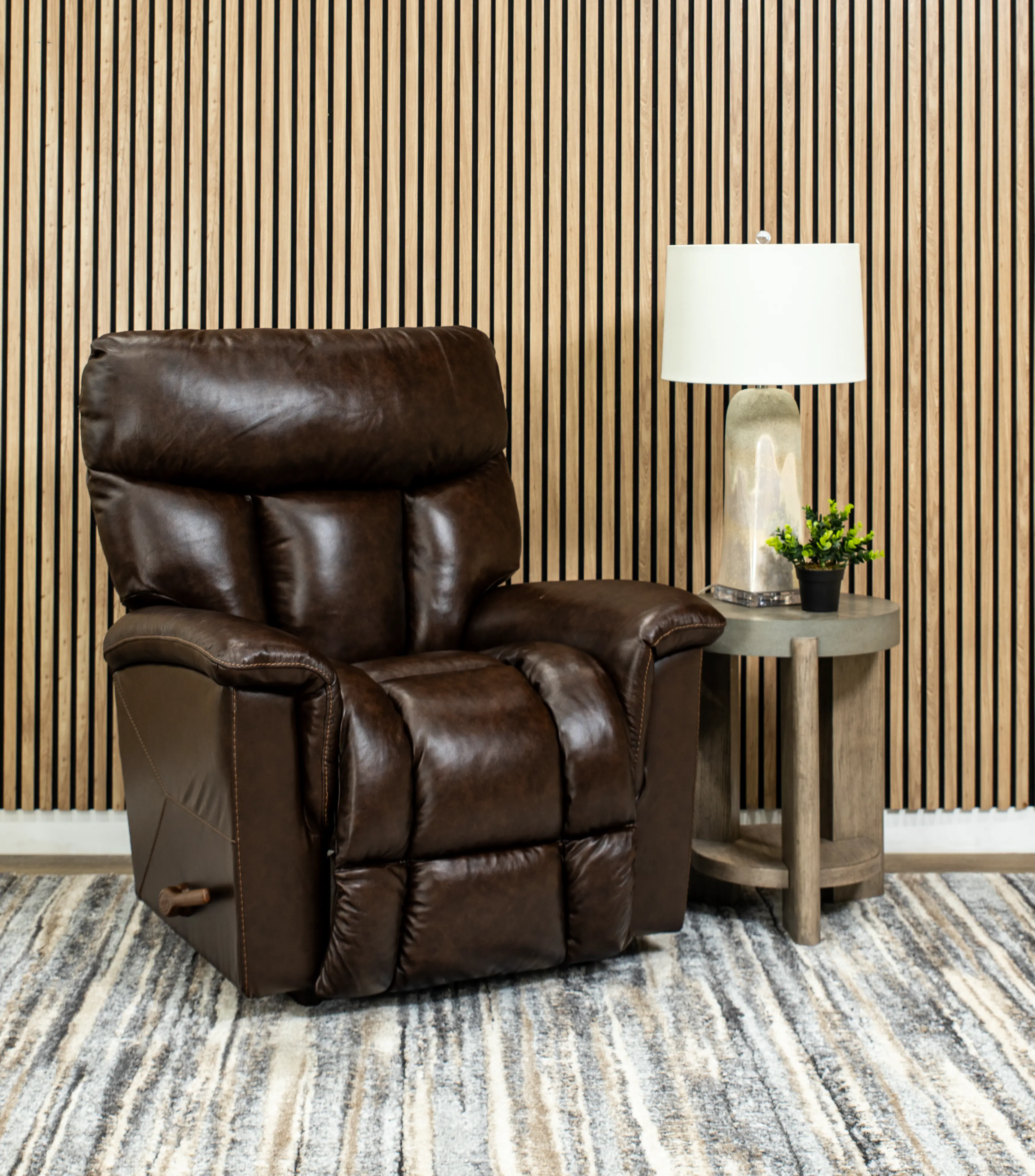 010-775/LB174877 Mateo Chocolate Leather Rocker Recliner-2