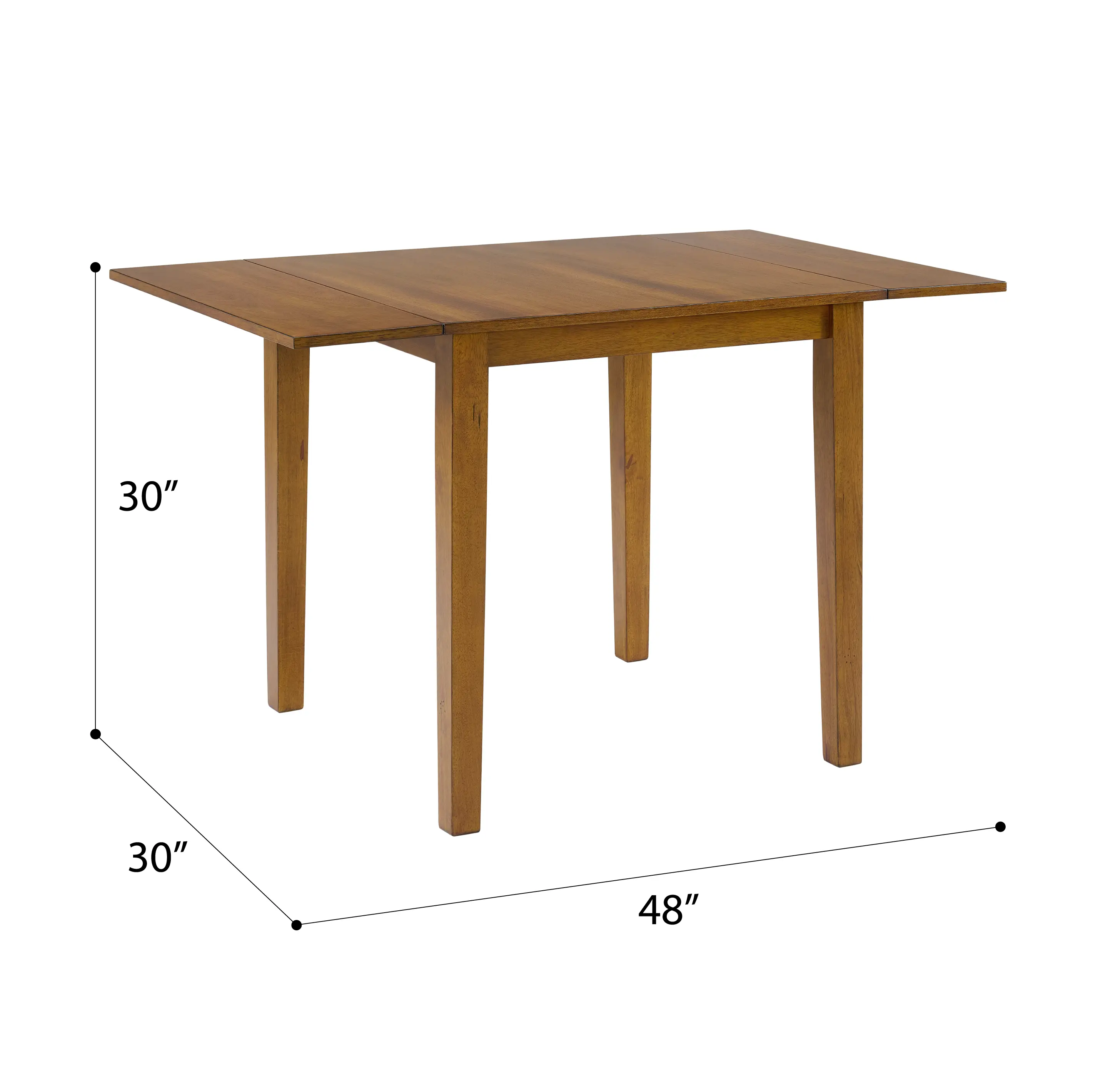 Maggie Brown Drop-Leaf Dining Table-6