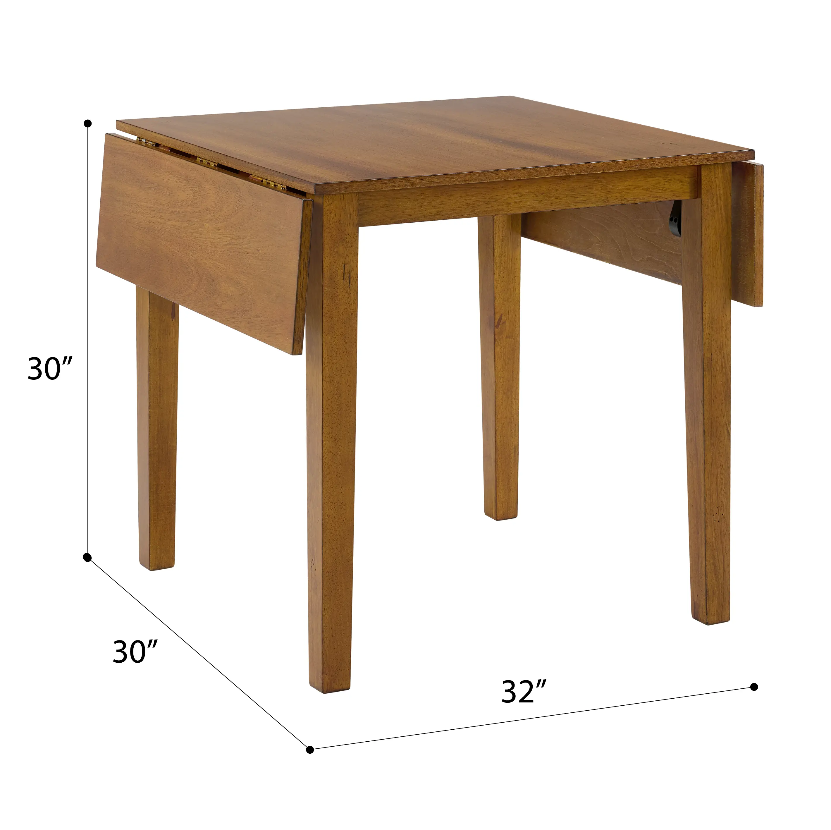 Maggie Brown Drop-Leaf Dining Table-7