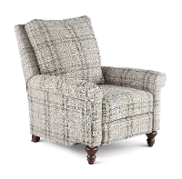 Addie Gray Plaid Pushback Recliner
