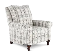 Addie Beige Plaid Pushback Recliner