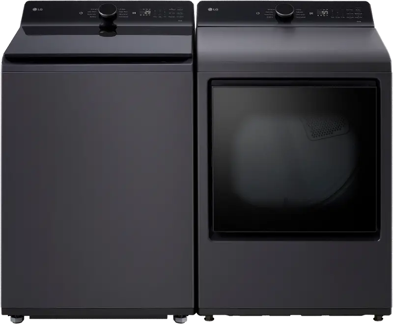LG 8400 Gas Washer and Dryer Set - Matte Black