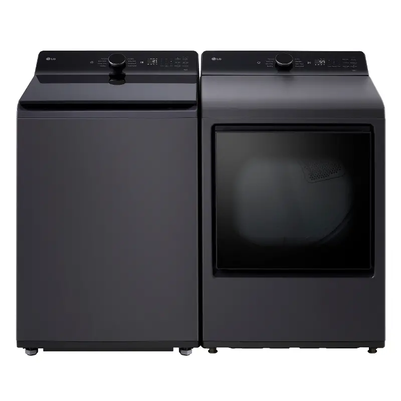 LG 8405 Electric Washer and Dryer Set - Black