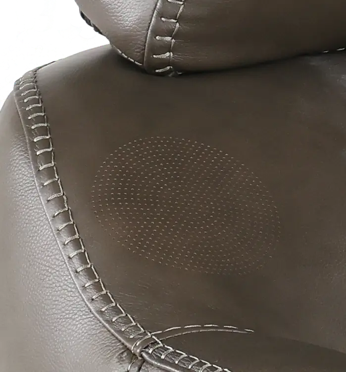 Naxos Lontra Gray Swivel Power Recliner with Audio Headrest-8