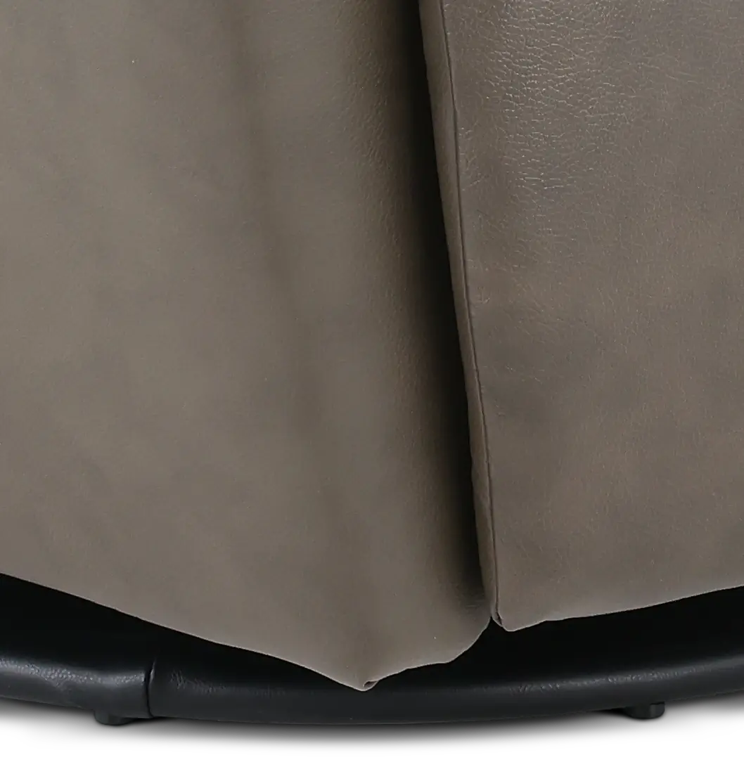 Naxos Lontra Gray Swivel Power Recliner with Audio Headrest-9