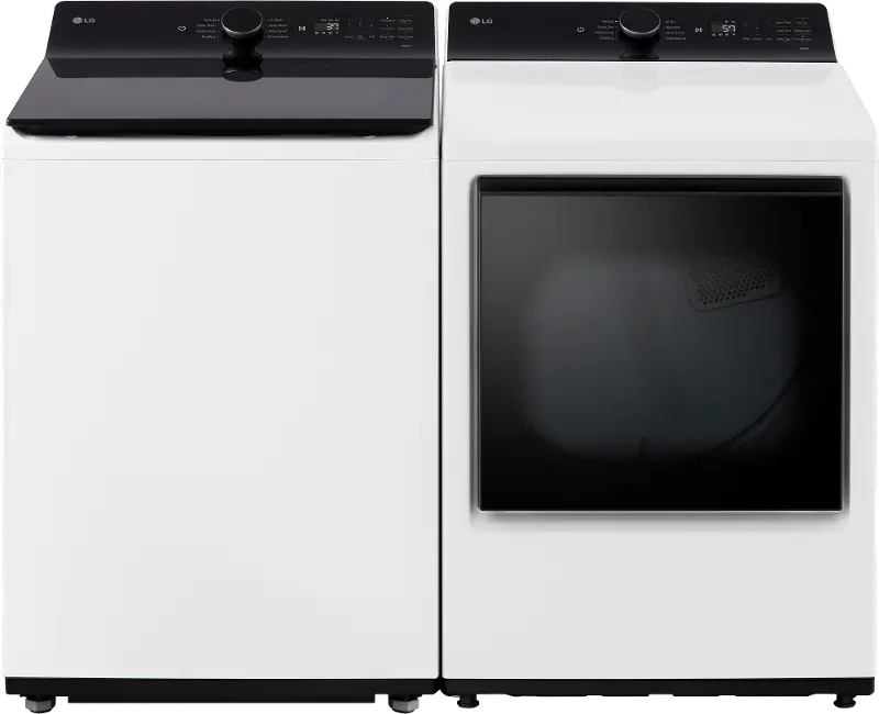 LG 8405 Gas Washer and Dryer Set - White