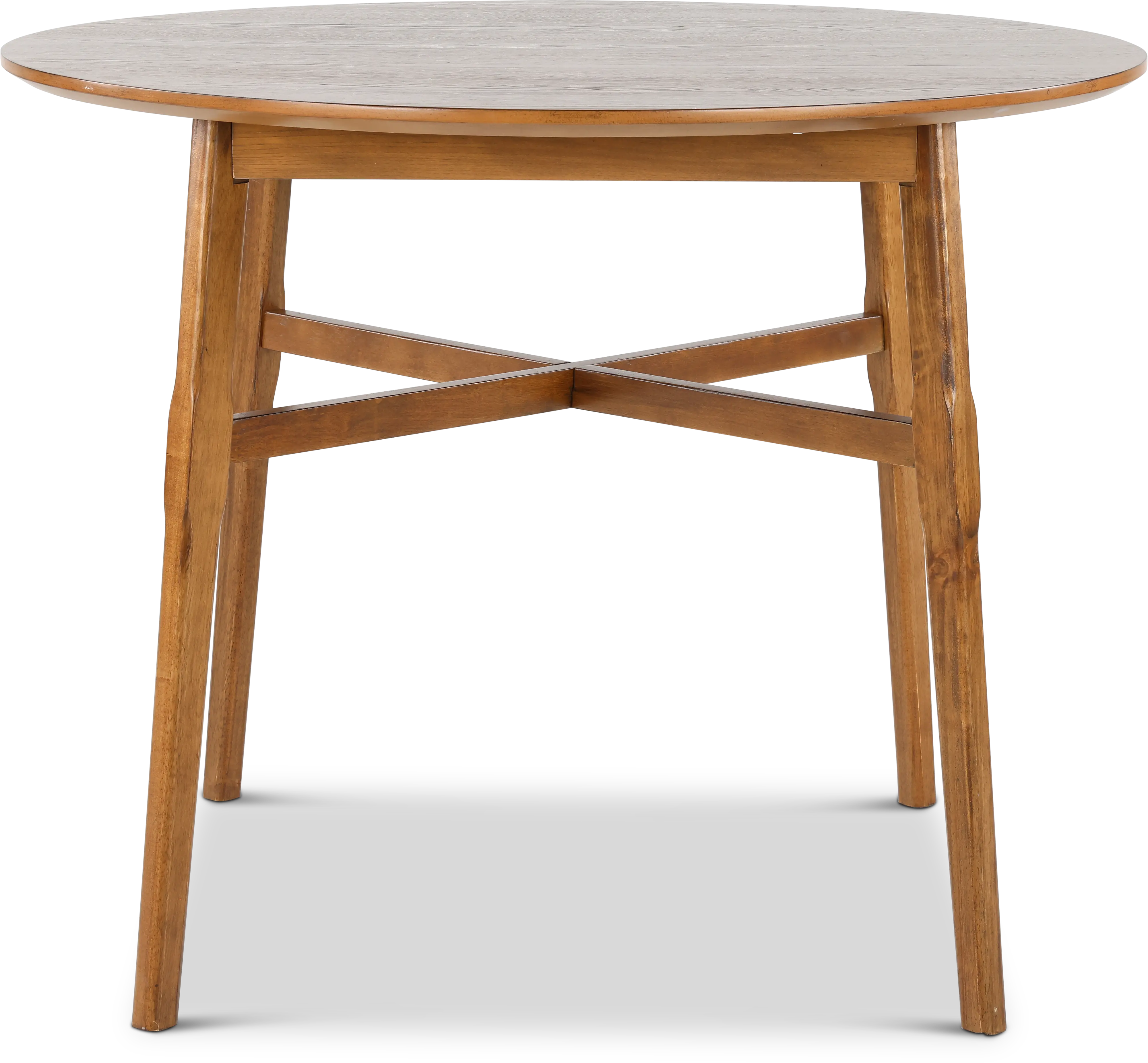Oslo Pecan Brown 46  Round Counter Height Dining Table-1