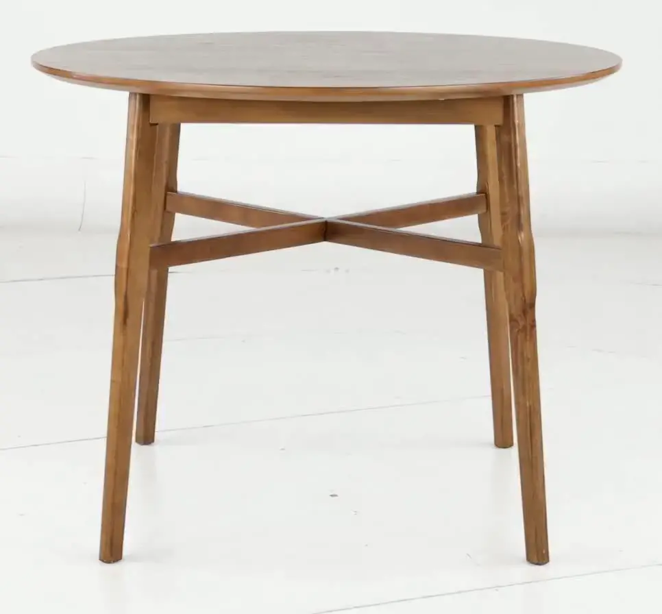 Oslo Pecan Brown 46  Round Counter Height Dining Table-5