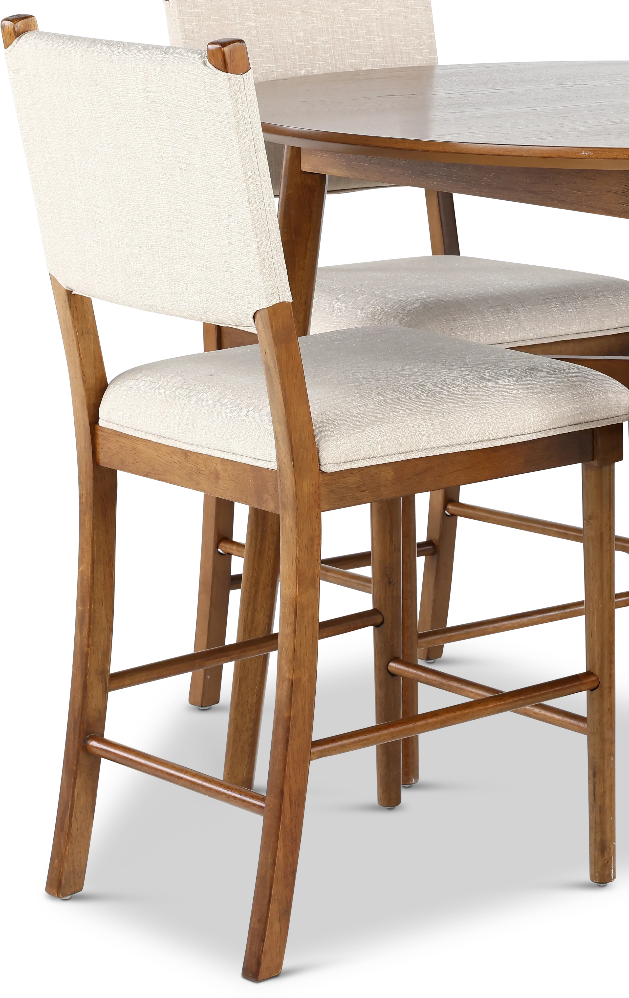 Oslo Pecan Brown 5 Piece Counter Height Dining Set-6