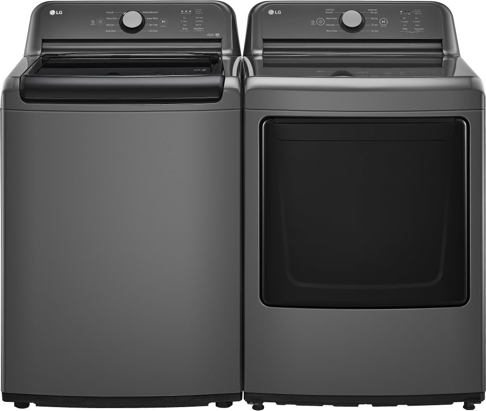 LG 6105 Electric Washer and Dryer Set - Monochrome Gray