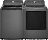 .LG-GRY-6105-GAS-PR LG 6105 Gas Washer and Dryer Set - Monochrome Gray
