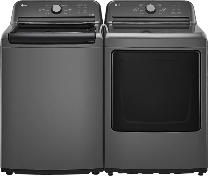 LG 6105 Gas Washer and Dryer Set - Monochrome Gray