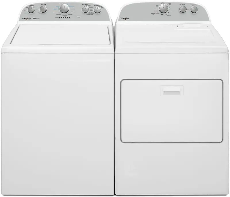Whirlpool 4957 Gas Washer and Dryer Set - White