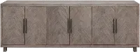 Pallisades Gray 90  TV Stand
