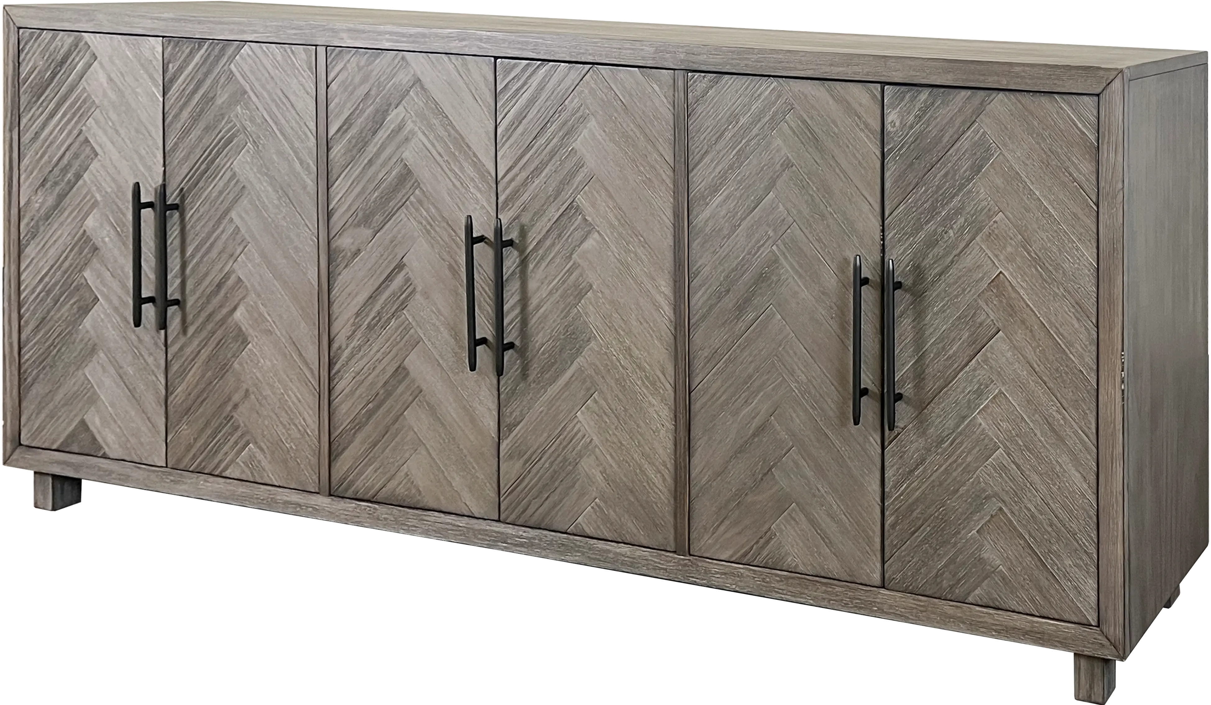 Pallisades Gray 90  TV Stand-2
