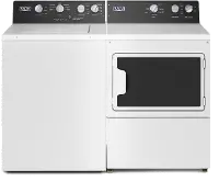 .MAT-W/W-586-ELE-PR Maytag 586 Top Load Electric Washer and Dryer Set - White