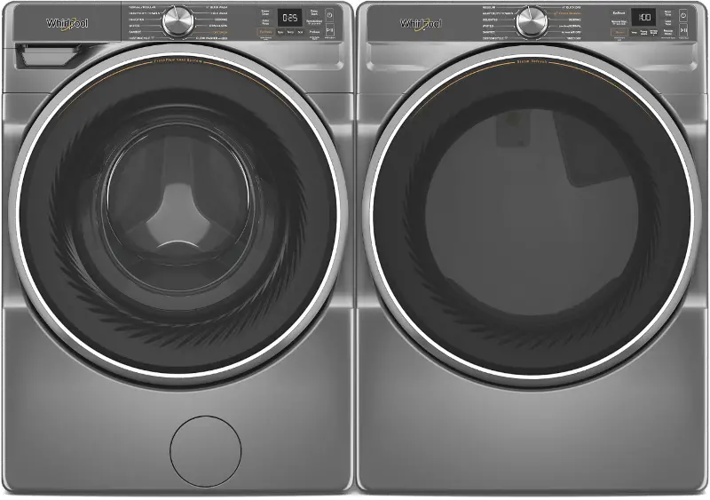 Whirlpool 6720 Gas Washer and Dryer Set - Silver