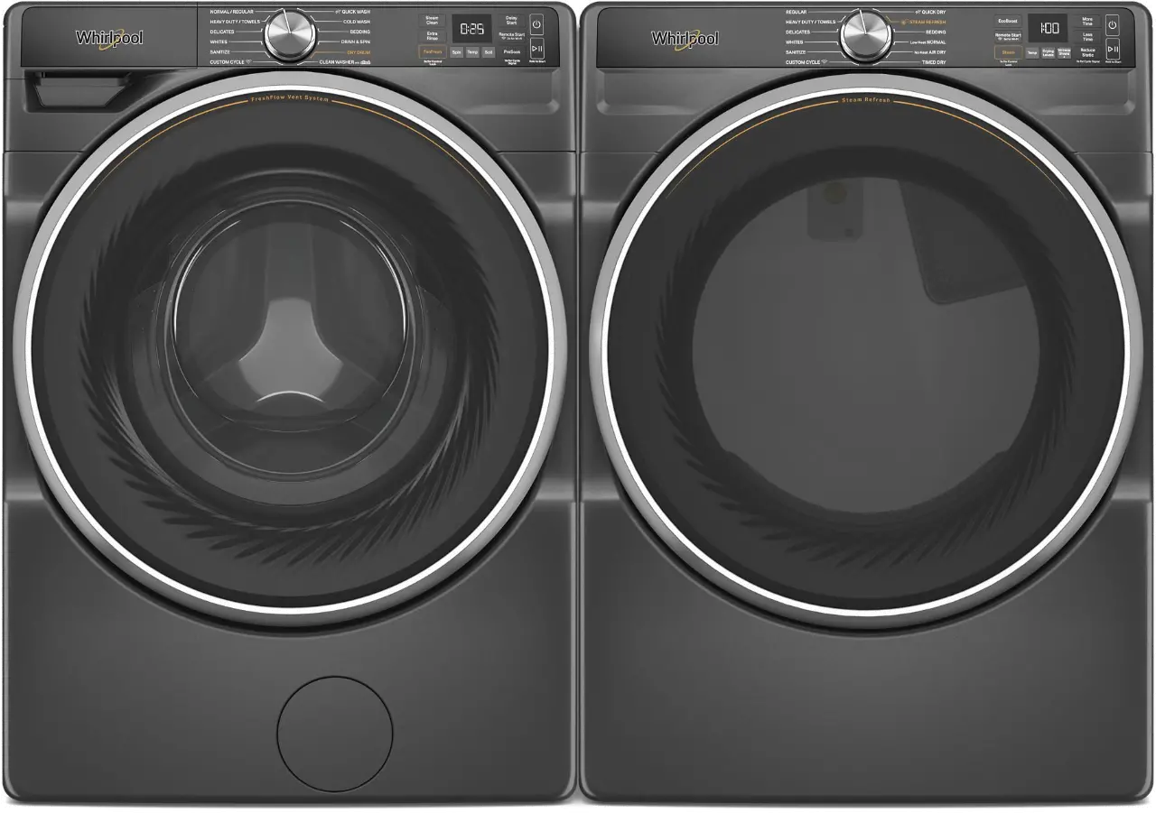 .WHP-B/B-6720-GAS-PR Whirlpool 6720 Gas Washer and Dryer Set - Black-1