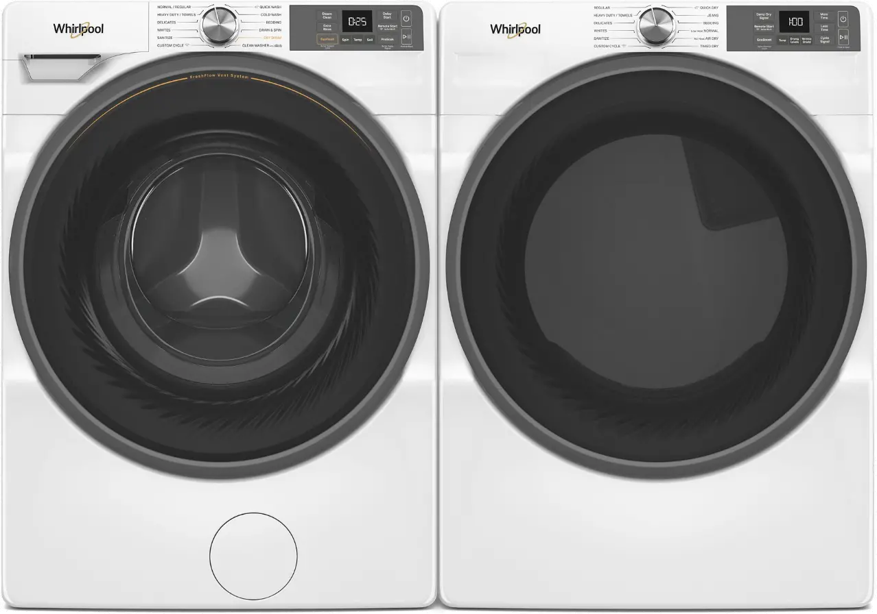 .WHP-W/W-5720-GAS-PR Whirlpool 5720 Gas Washer and Dryer Set - White-1