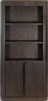 Tulane Brown Bookcase with Doors