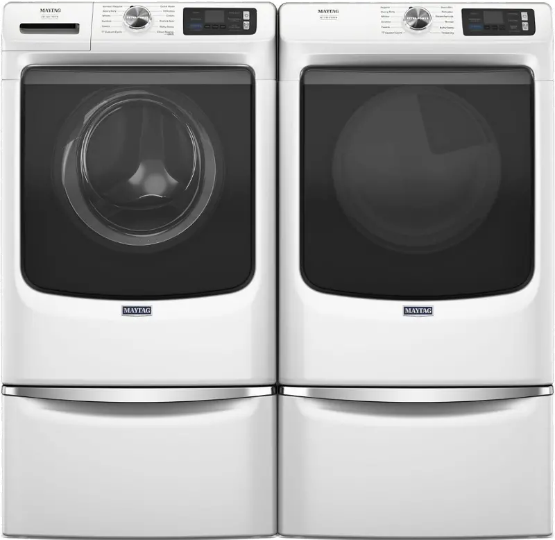 Maytag 7020 Electric Washer and Dryer Set - White