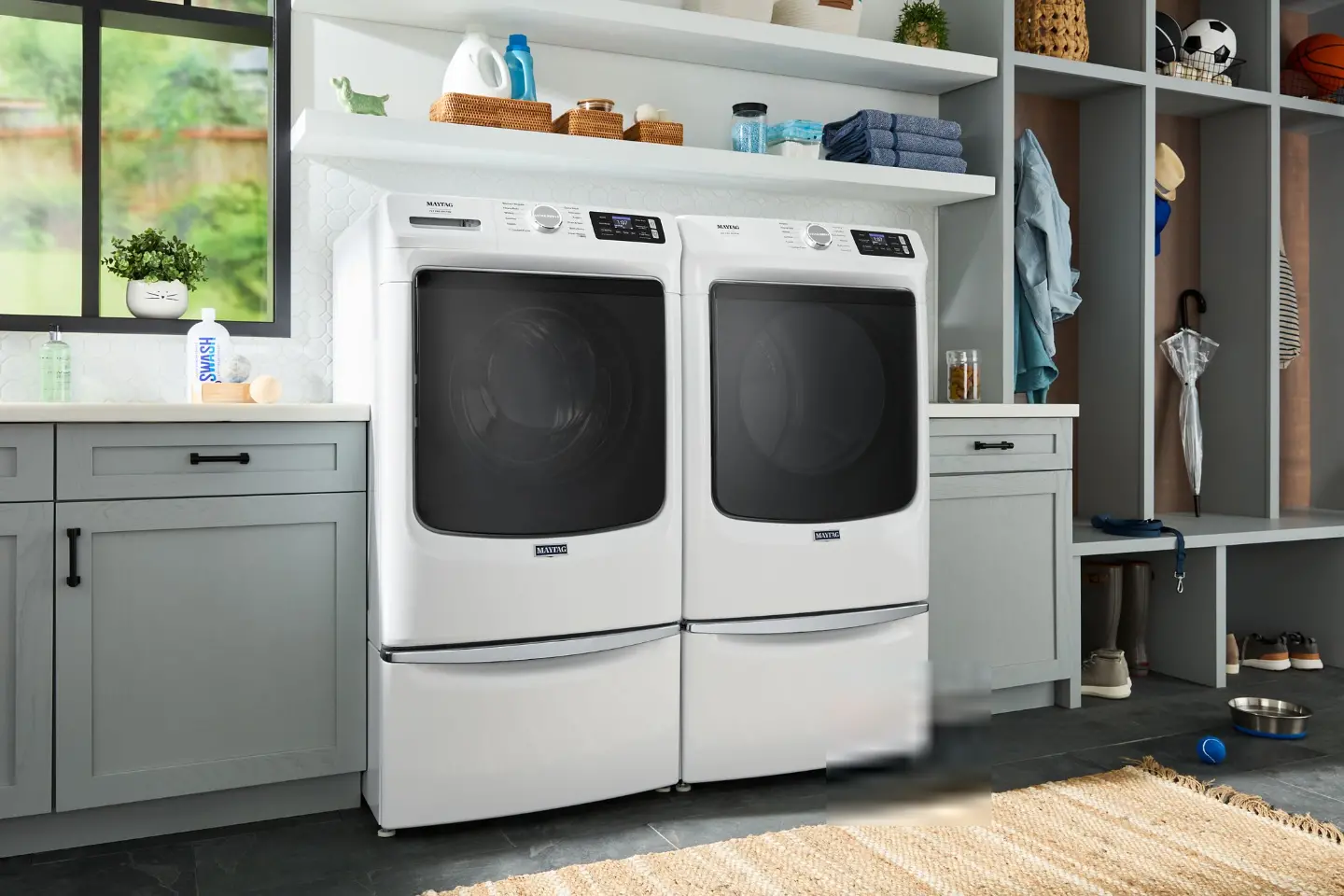 .MAT-W/W-7020-ELE-PR Maytag 7020 Electric Washer and Dryer Set - White-2