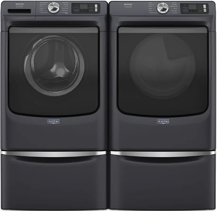 .MAT-M/S-7020-ELE-PR Maytag 7020 Electric Washer and Dryer Set - Midnight Steel-1