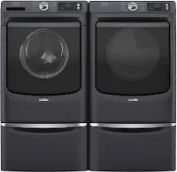 .MAT-M/S-7020-ELE-PR Maytag 7020 Electric Washer and Dryer Set - Midnight Steel