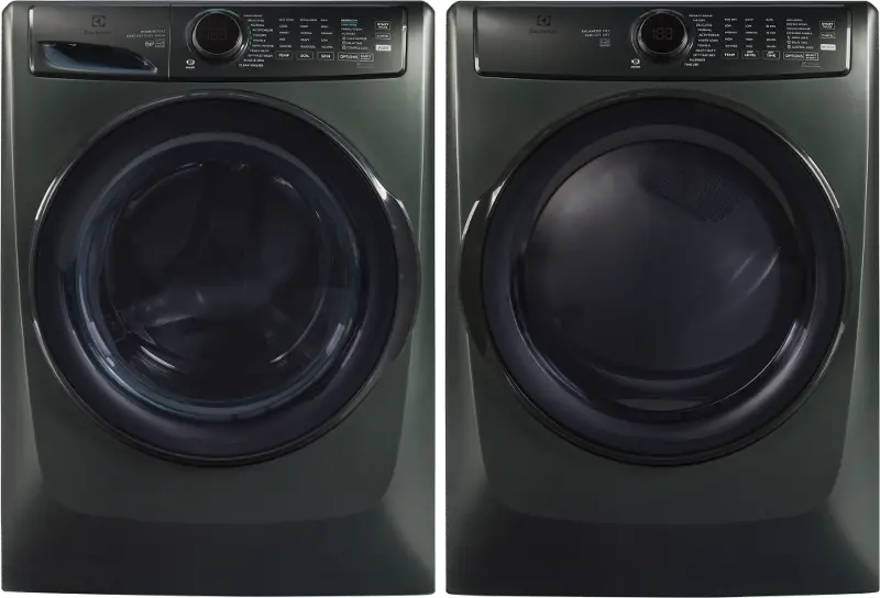 Electrolux 7738 Gas Washer and Dryer Set - Green
