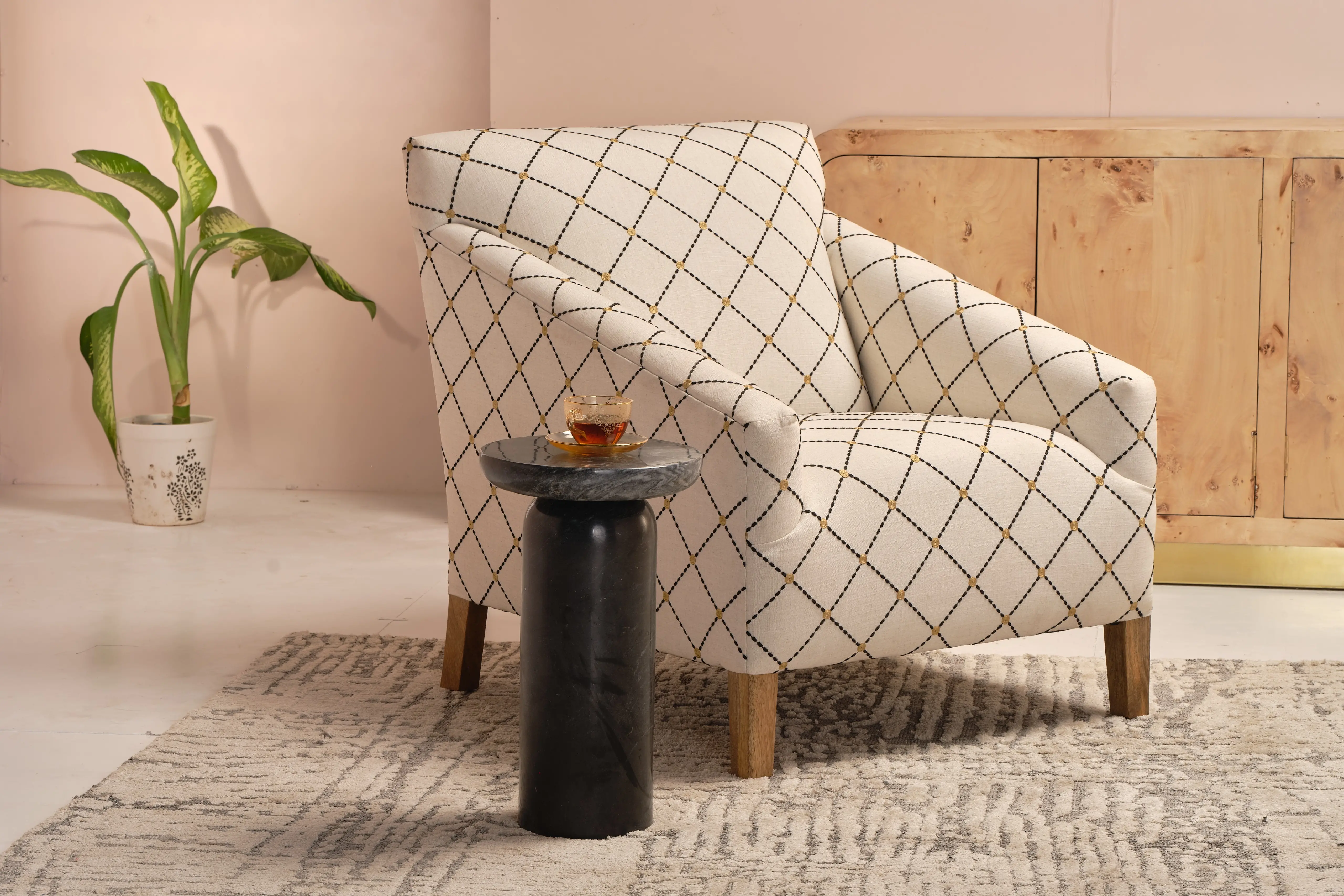 Siara 20  Marble Accent Table-1