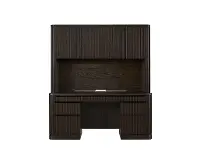 Tulane Brown Credenza and Hutch