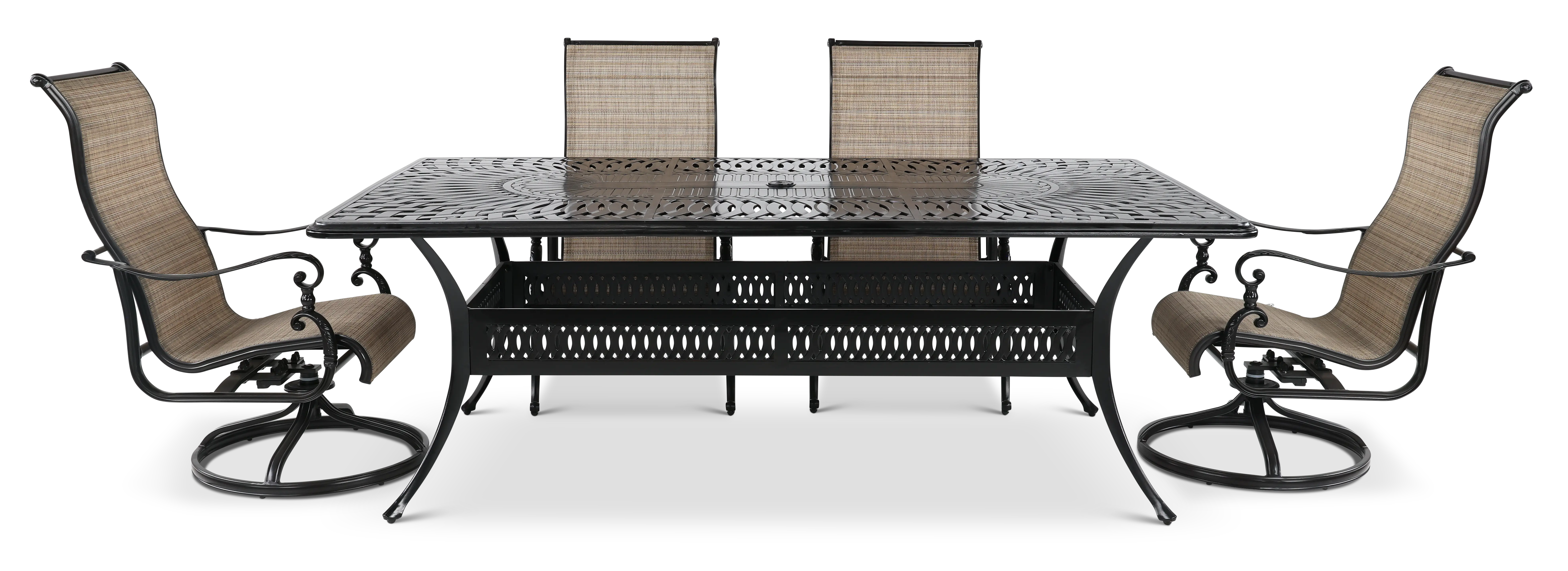 Montreal 7 Piece Brown Patio Dining Set-5