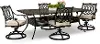 Montreal 5 Piece Patio Swivel Outdoor Dining Set