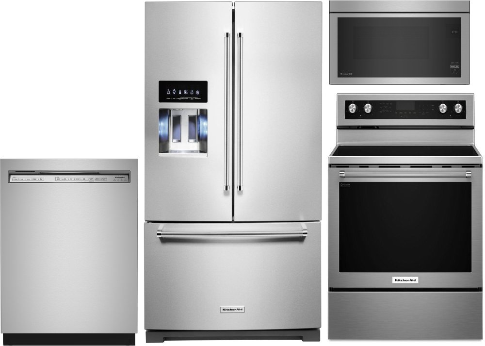 KitchenAid 4-Piece Electric Kitchen Appliance Package - Stainless Steel