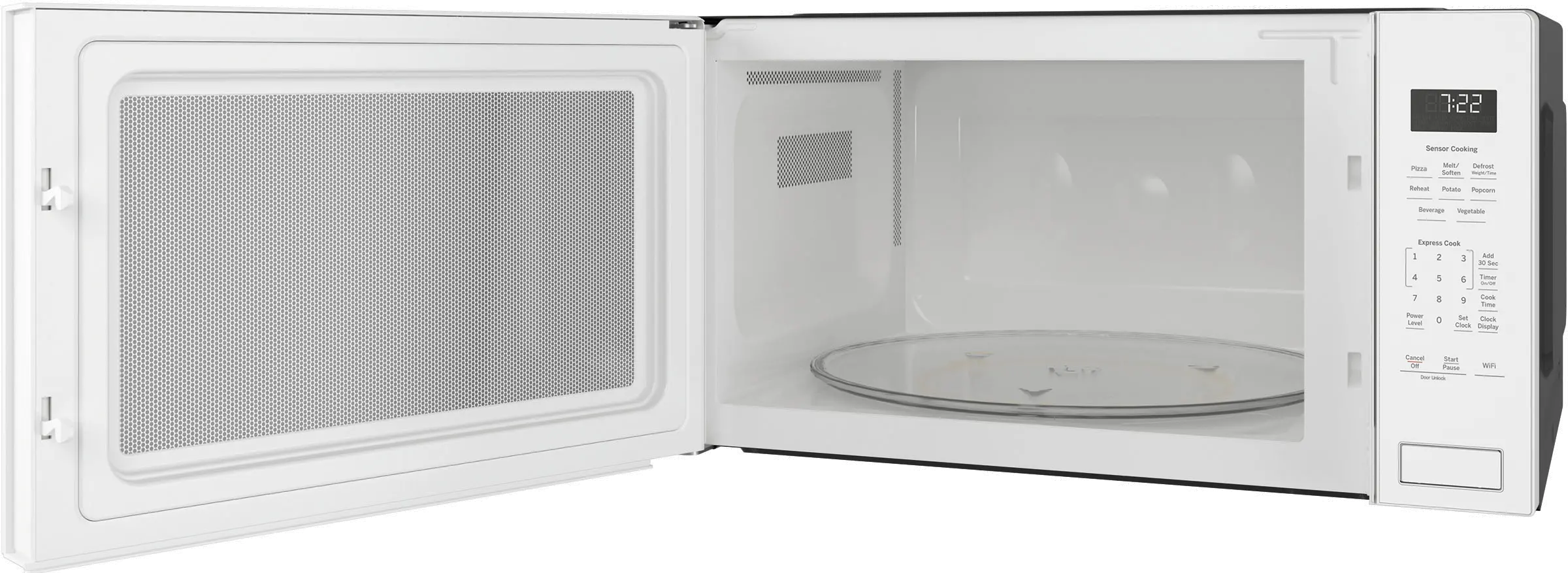 PCWK22+JX7227-W/W GE Profile 2.2 Cu Ft Built-In Microwave and Trim Kit - White-4