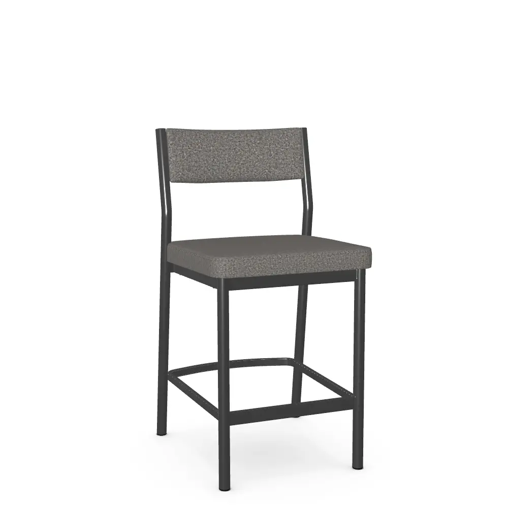 Adriana Gray Upholstered Counter Height Stool-1