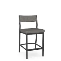 Adriana Gray Upholstered Counter Height Stool