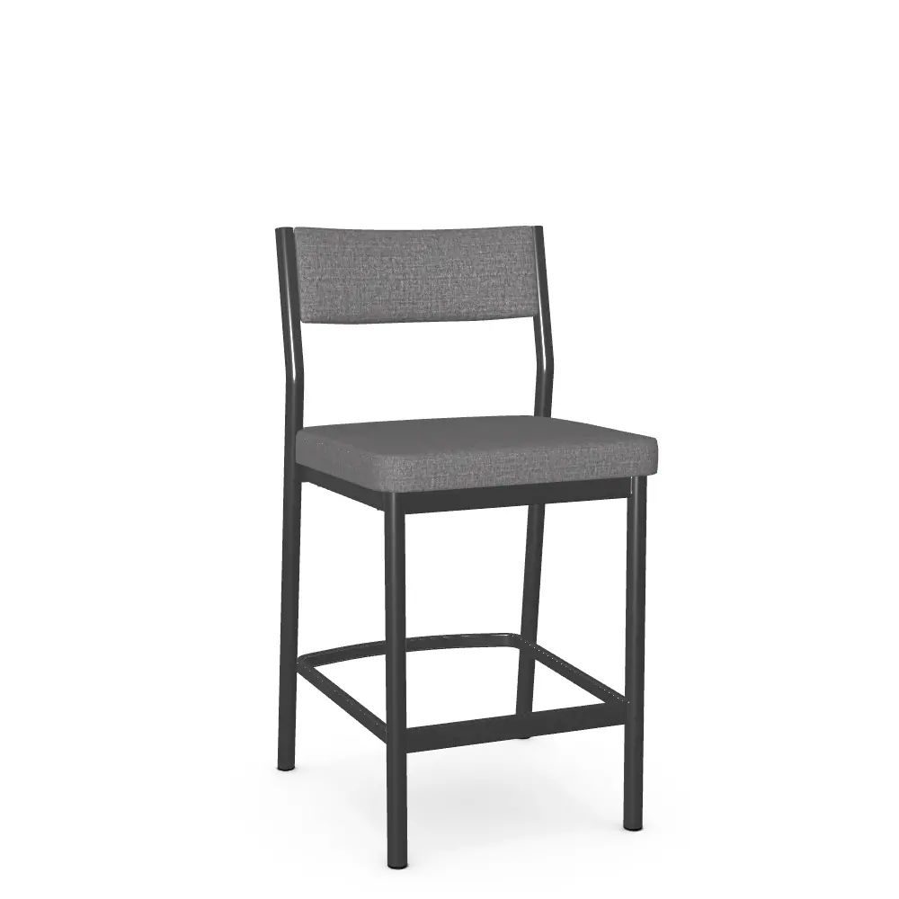 Adriana Gray Upholstered Counter Height Stool-2