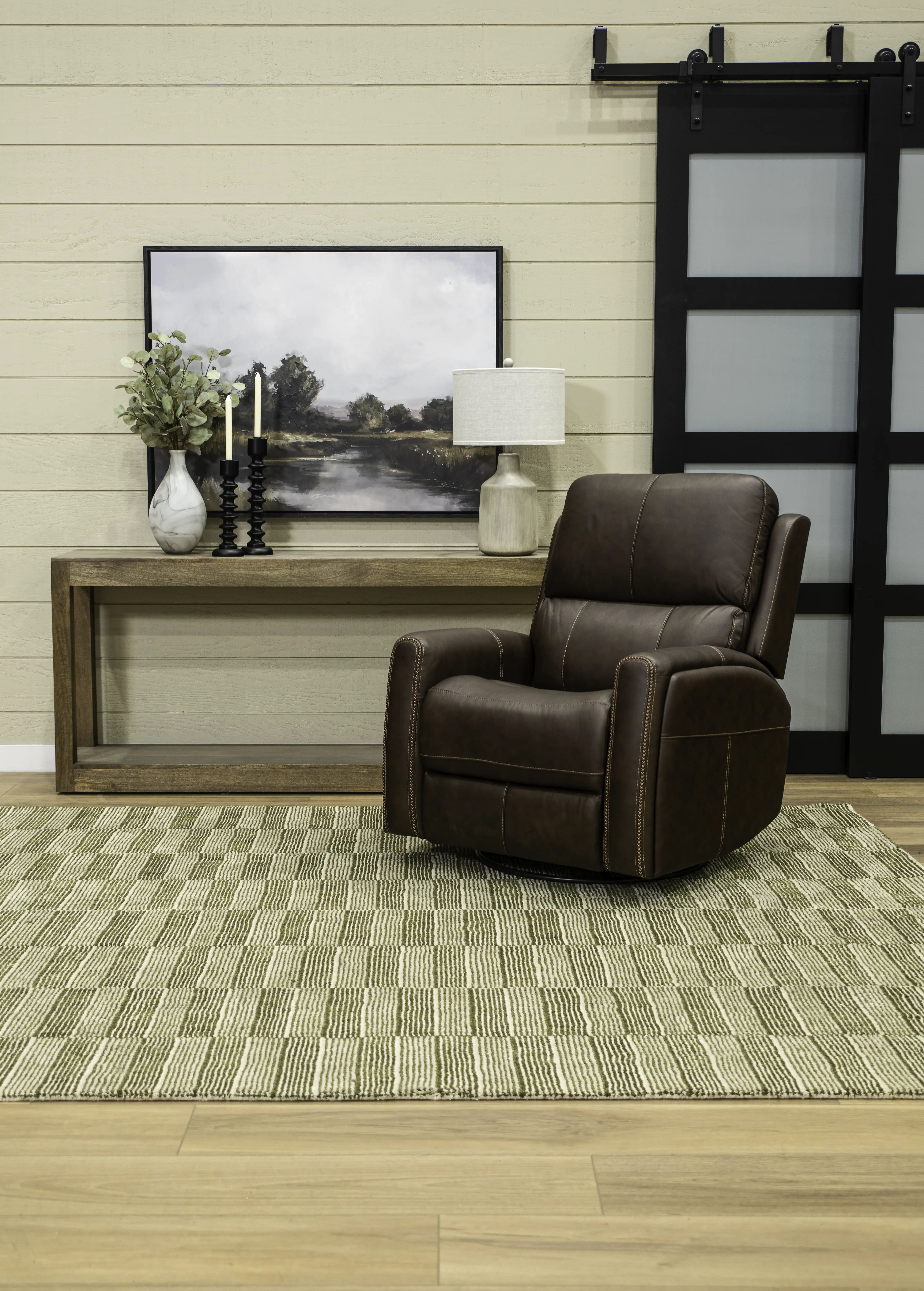 Linden Burnt Umber Power Recliner with Heat and Massage-2