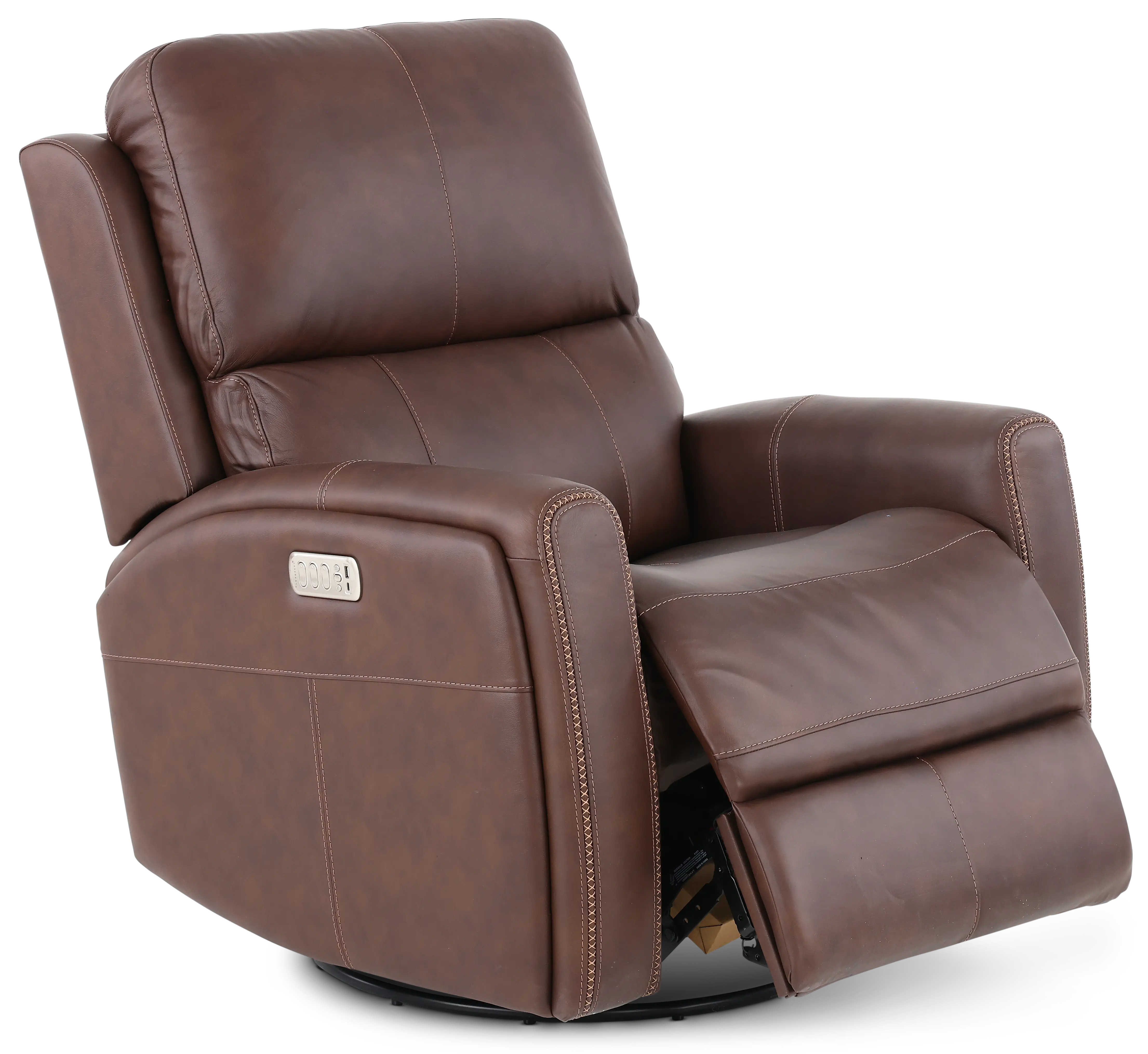 Linden Burnt Umber Power Recliner with Heat and Massage-5