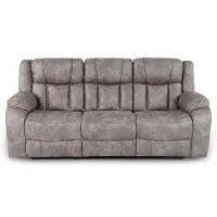 Lux Gray Reclining Sofa