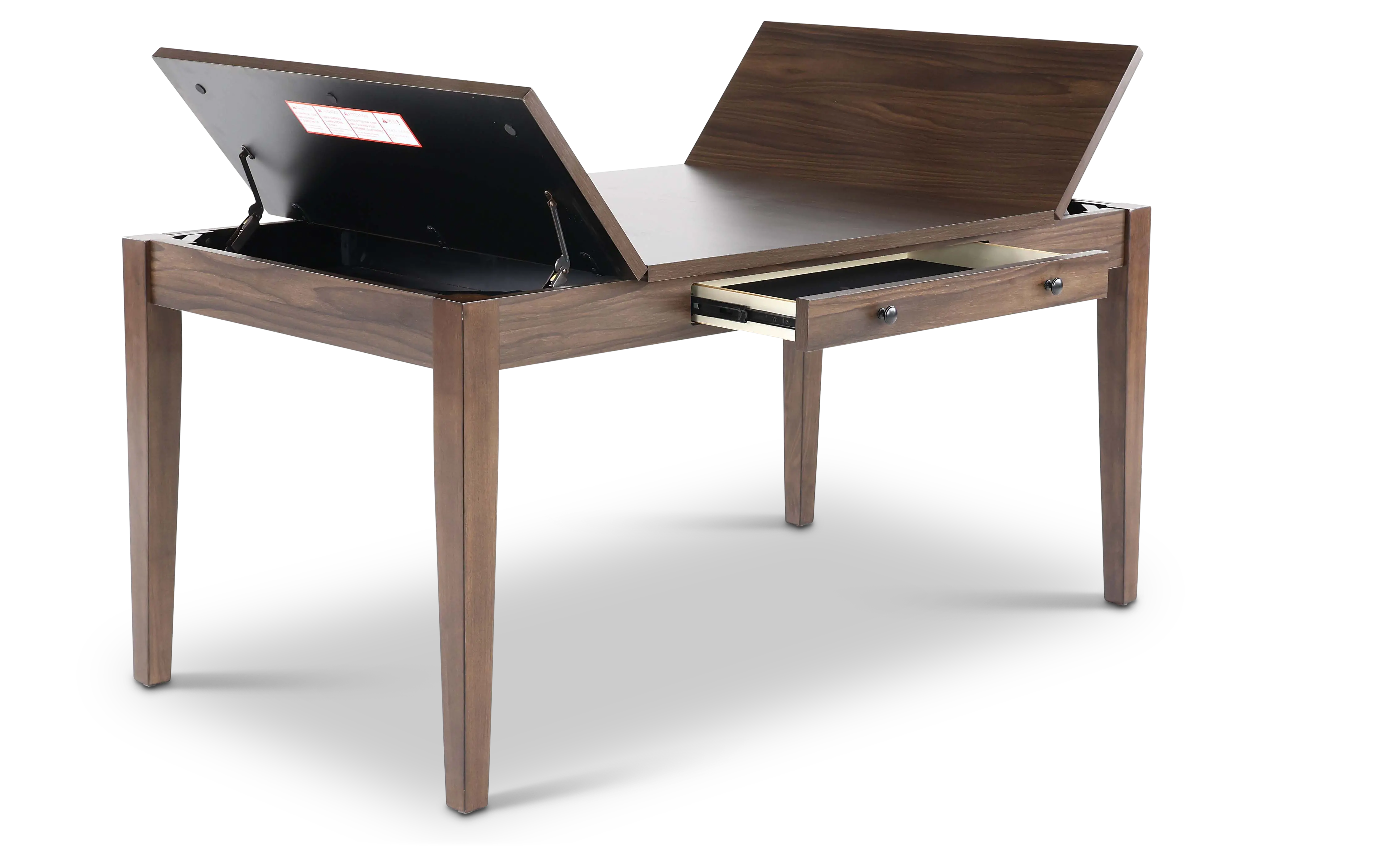 Wagner Brown Storage Dining Table-6