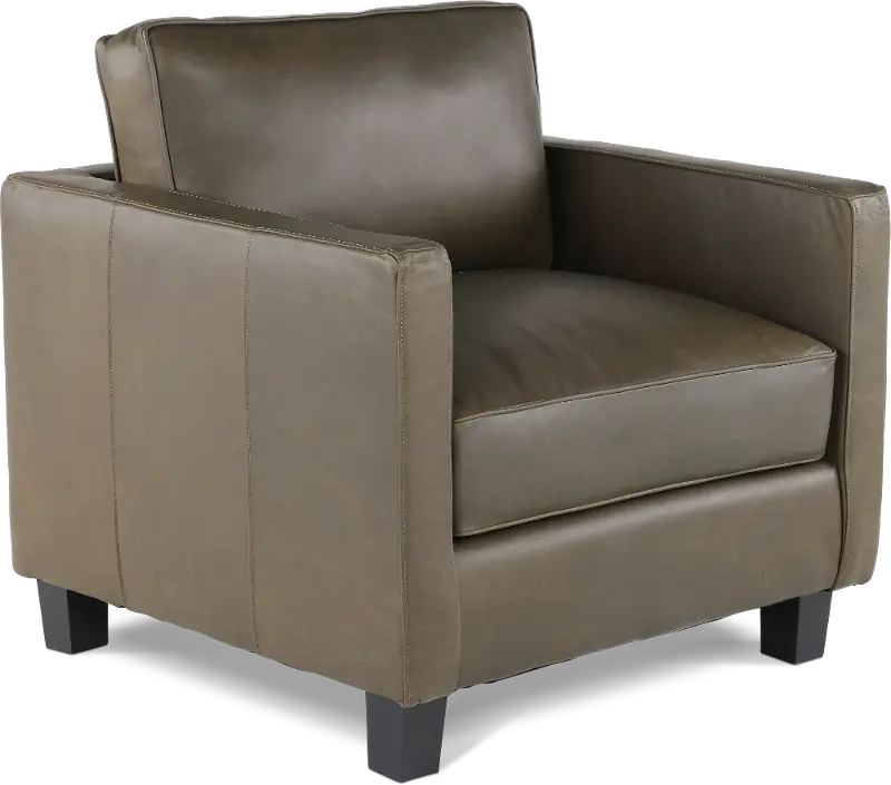 Winston Olive Green Leather Chair