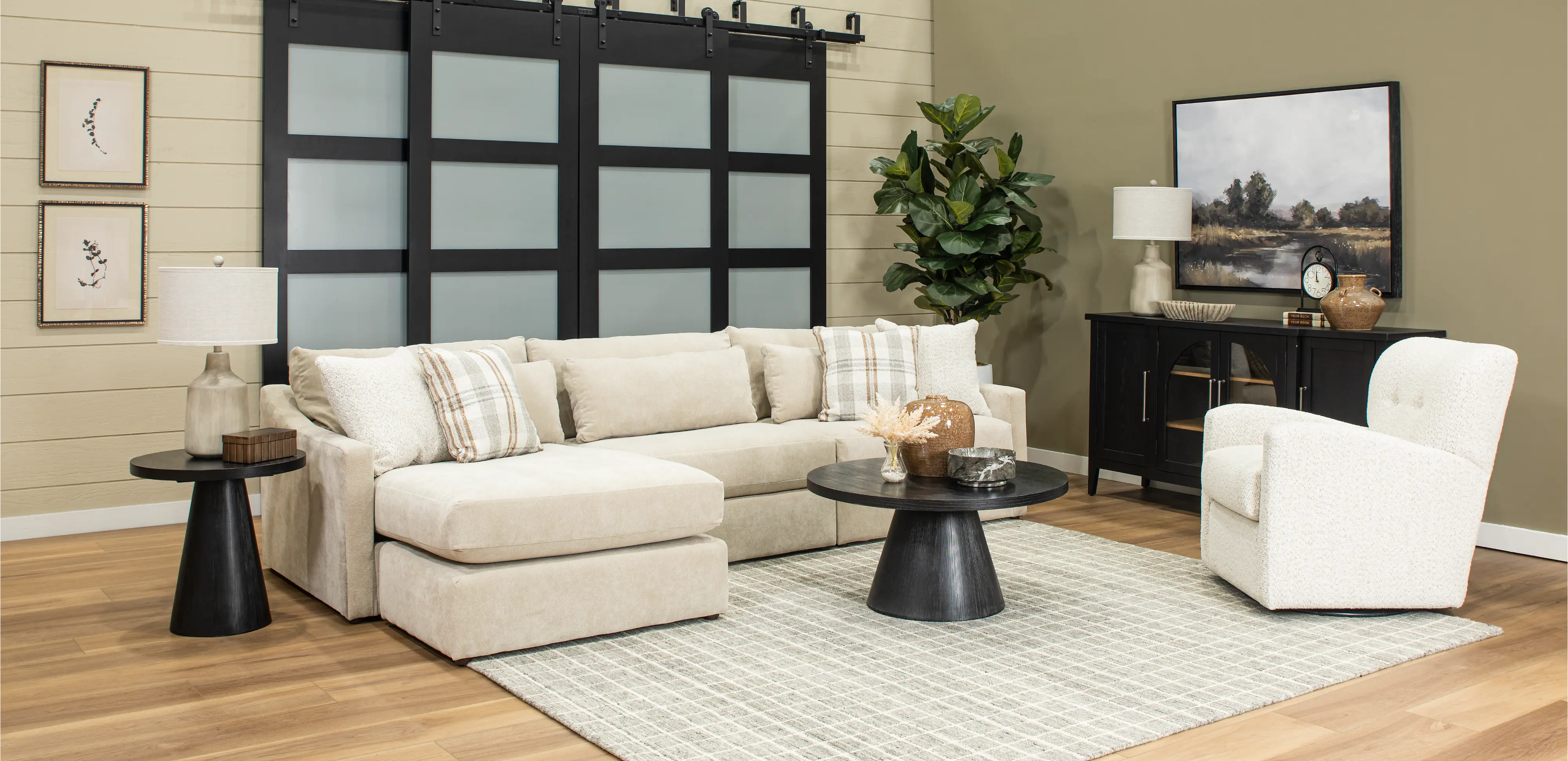 Spruce Off-White Swivel Accent Chair-2