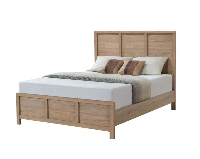Starlight Honey Brown King Bed
