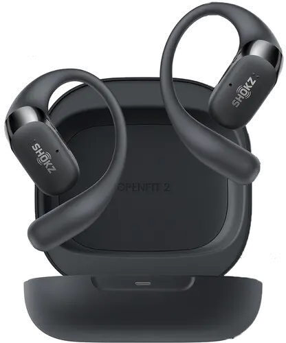 T920-ST-BK-US SHOKZ OpenFit 2 True Wireless Open-Ear Headphones - Black-1
