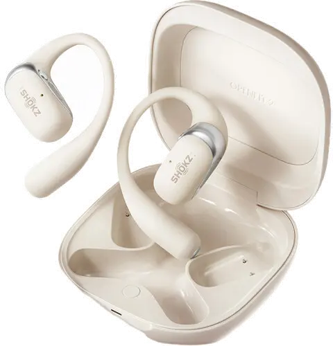 T920-ST-BG-US SHOKZ OpenFit 2 True Wireless Open-Ear Headphones - Beige-1