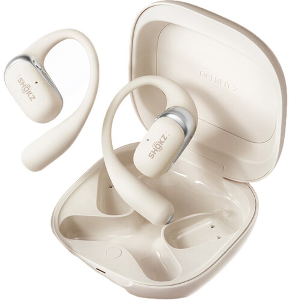 SHOKZ OpenFit 2 True Wireless Open-Ear Headphones - Beige