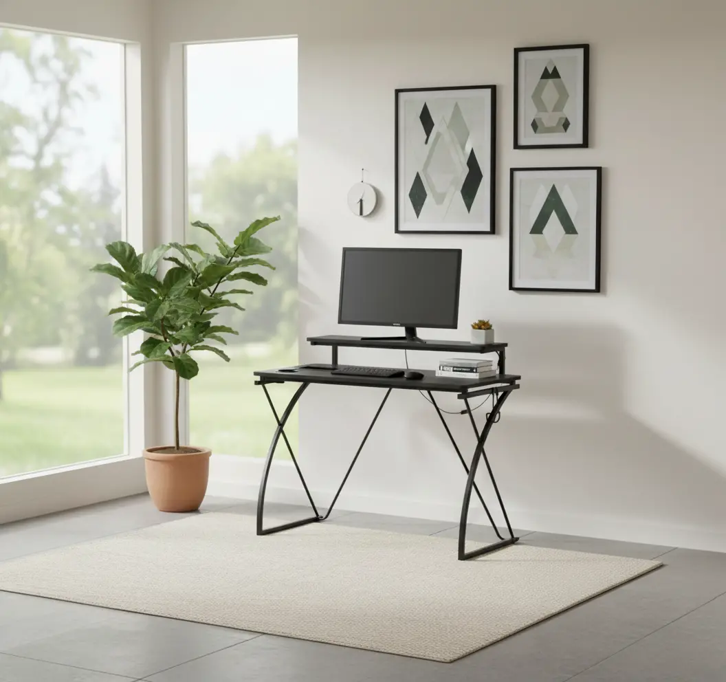 Biome Black Gaming Desk-11