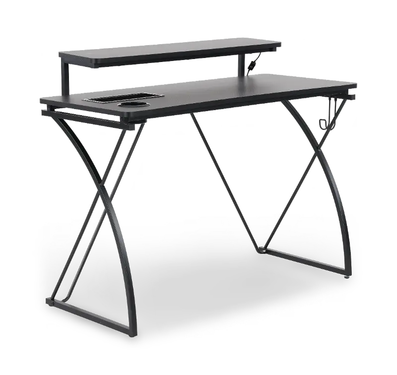 Biome Black Gaming Desk